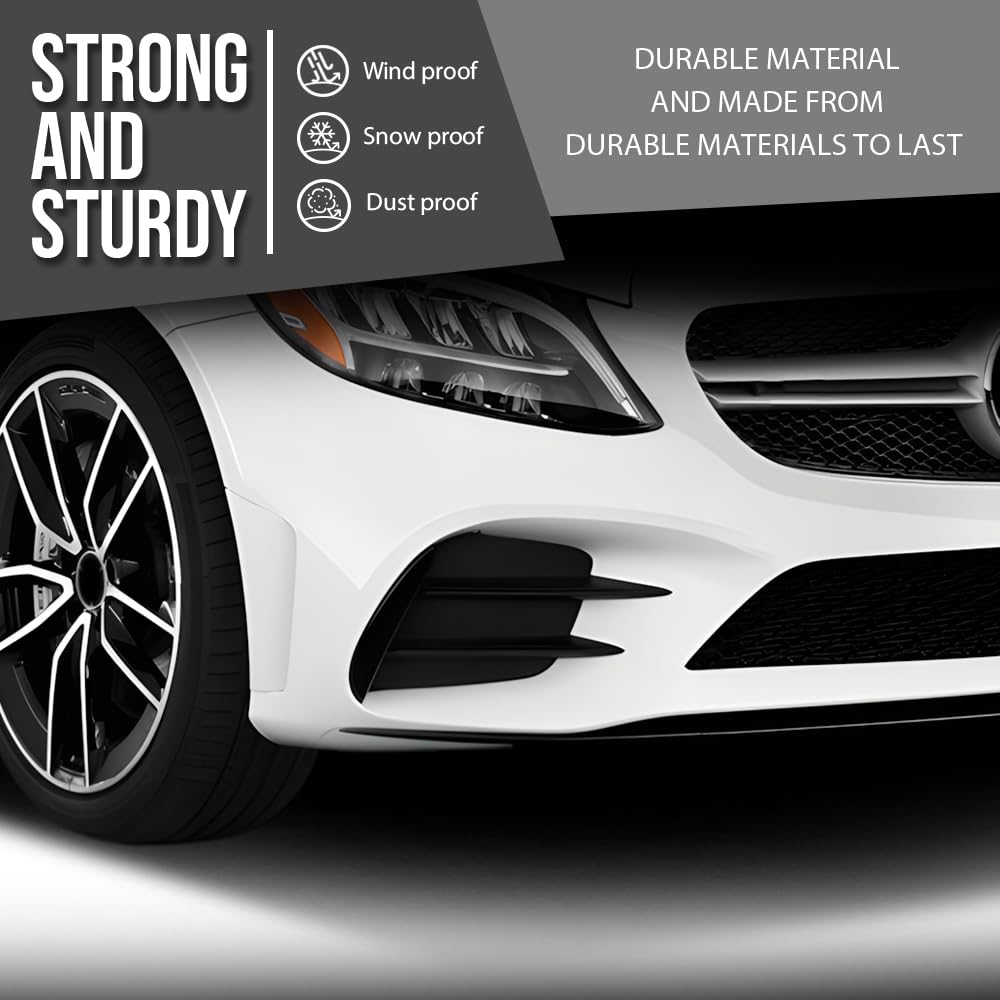 G-PLUS Front Right Outer Bumper Trim Compatible with Benz C300 2019-2023 For Models With AMG Styling 2058859002, MB1047160 Glossy Black