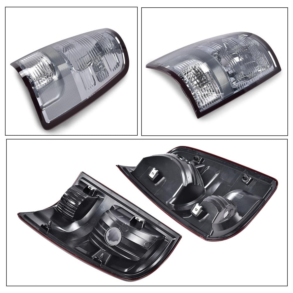 G-PLUS Tail Lights Assembly w/o Bulbs Compatible with Dodge Ram 1500 2009-2018, Fit Dodge Ram 2500 3500 2010-2018, Left & Right Rear Brake Lamps, Smoky Lens, CH2819124