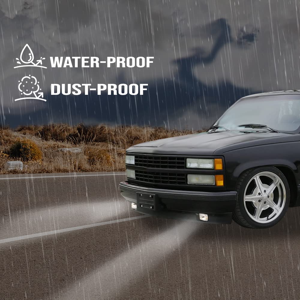 G-PLUS Direct Replacement Fog Light Compatible with 1982-1997 Chevy S10 and 1995-1997 Chevy Blazer/GMC Jimmy