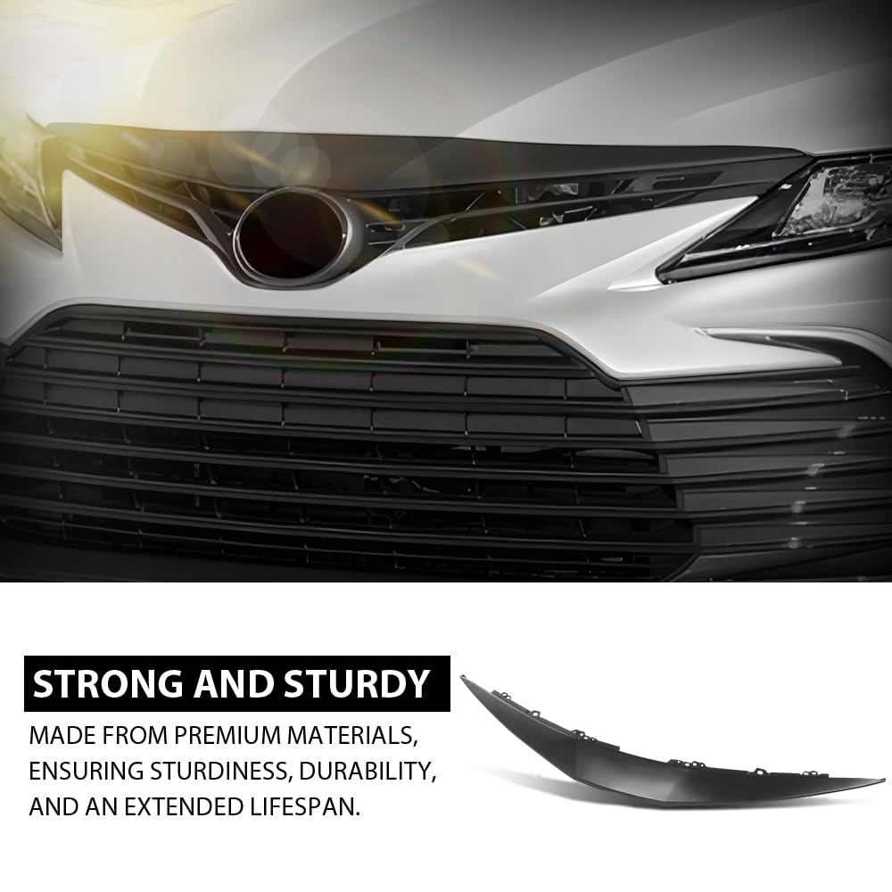 G-PLUS Front Bumper Upper Grille Cover Trim Compatible with Toyota Camry LE XLE 2021-2023 52111-06900