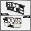 G-PLUS Dash Bezel W/Lower Column Cover with Storage Box Compatible with Chevy GMC Truck Blazer Suburban 1984-1987 without A/C & Wiper Switch Hole Black