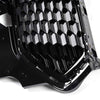 Honeycomb Front Bumper Grille Compatible with Ford Escape 2017-2018 Exterior Grill Glossy Black Protected Grille Guards With Honeycomb Mesh Style
