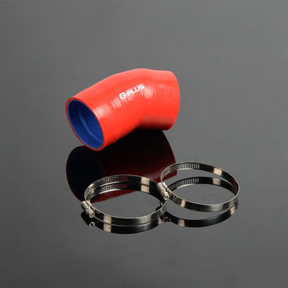 G-PLUS Silicone Intercooler Inlet Intake Hose Piping Kit Clamps Compatible With Ford Diesel 6.0L Elbow 2005-2007 Turbo (OEM：6C3Z 6C640-A)