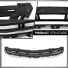 G-PLUS Front Bumper Lower Grille Radiator Grill Compatible with Cadillac XTS 2013-2017 GM1036158, 12457782, 20901627 Chrome Black