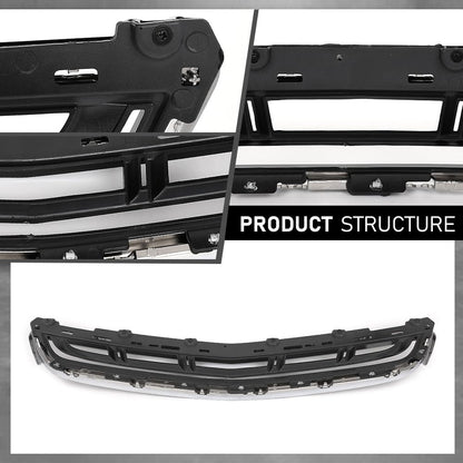 G-PLUS Front Bumper Lower Grille Radiator Grill Compatible with Cadillac XTS 2013-2017 GM1036158, 12457782, 20901627 Chrome Black