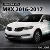 G-PLUS Fog Light Lamp Compatible with Lincoln MKX 2016-2017 FA1Z-13200-D, FA1Z13200D Black Driver Side LH