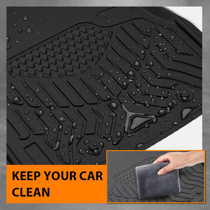 G-PLUS TPE Floor Mats Fit Freightliner Cascadia Models 2008-2018 Excludes New Cascadia Body Style 1st Row Truck Accessories Cargo Liners All Weather Protection 5PCS Black Alfombras para Carro