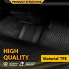 G-PLUS TPE Cargo Liners Compatible with Toyota 4Runner 2013-2024/Fit Lexus GX460 2014-2023 All Weather Full Cover Protection 1st & 2nd Row Black Floor Liner Cargo Liners