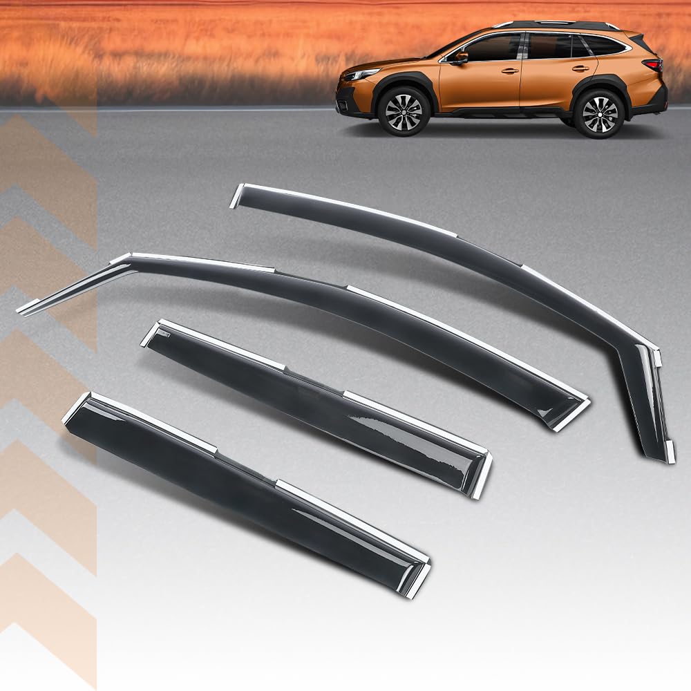 G-PLUS in-Channel Auto Vent Window Visor Compatible with Subaru Outback 2020-2023 4 PCS Smoky
