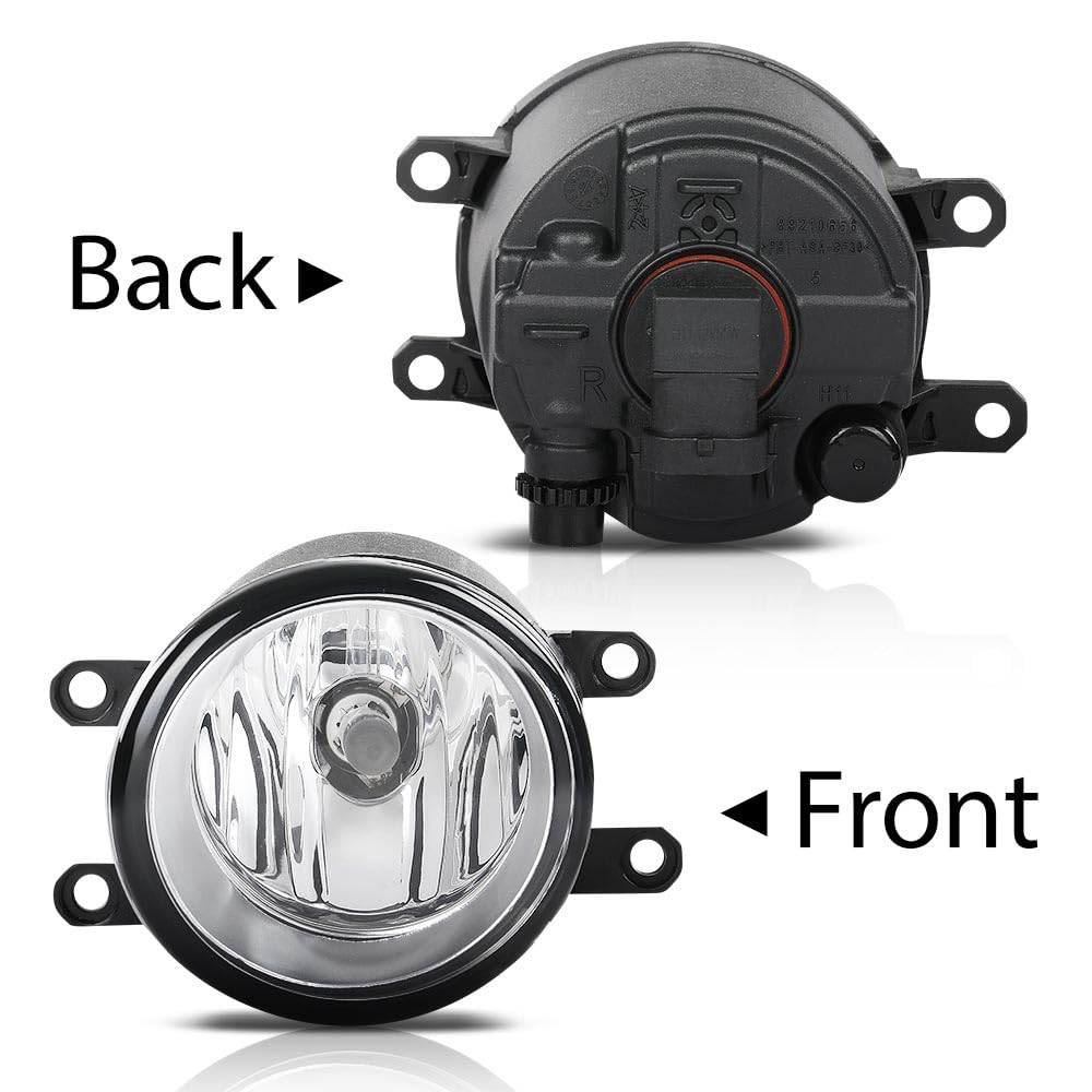 G-PLUS Pair Fog Lights Assembly, Compatible with Toyota 2006-2013/ LX 2008-2013/ Scion xA 2006, Left Driver & Right Passenger Side 2PCS, 812100D041, 812100D042