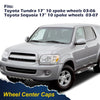 G-PLUS Wheel Center Caps Compatible with 03-07 Toyota Tundra Sequoia Replacement Hub Cap 4PC Kit, Silver