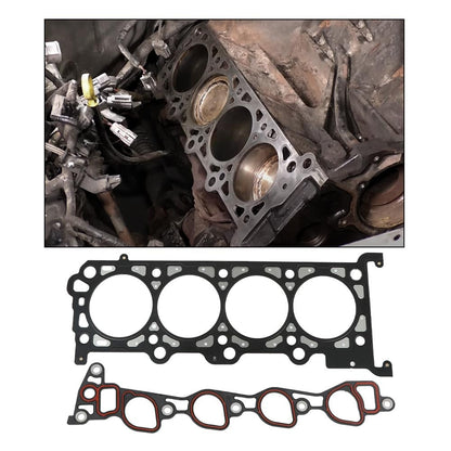 G-PLUS Head Gasket Set Bolts Compatible with Ford E150 Econoline Club Wagon/E150 Econoline 1999,Fit Ford Expedition 1997-1998/Fit Ford F150 F250 1997-1999 4.6L 281CID V8 HS9790PT-8 ES72798