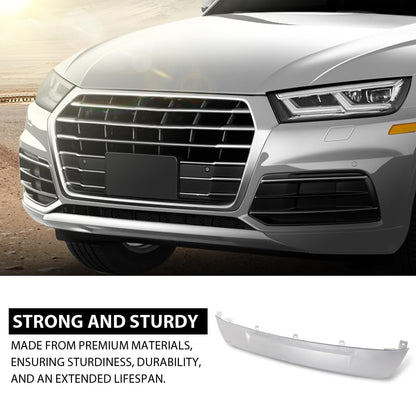 G-PLUS Front Air Dam Deflector Lower Valance Apron, Compatible with Audi Q5 2018-2020, 80A807531TB2, AU1095109