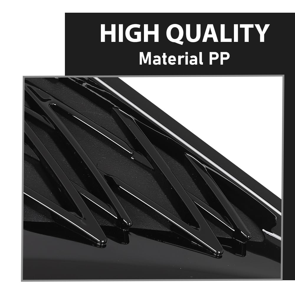 G-PLUS Front Bumper Grille Vent Insert Passenger Right Side Compatible with LX NX300 Base/F Sport/Luxury 2018-2021,Compatible with LX NX300h 2021 5314178030, LX1039135 Gloss Black
