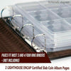 G-PLUS Coin Pages, Coin Album Pages Lighthouse Encap Graded Slab,Coin Collecting Supplies,2 Sheets 18 Slabs