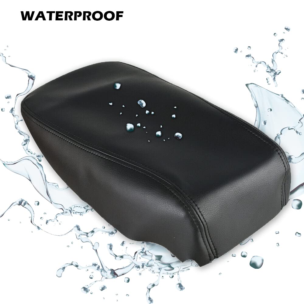 G-PLUS Center Console Armrest Cover Compatible with Toyota Avalon 2013 2014 2015 2016 2017 2018 Black Synthetic Leather