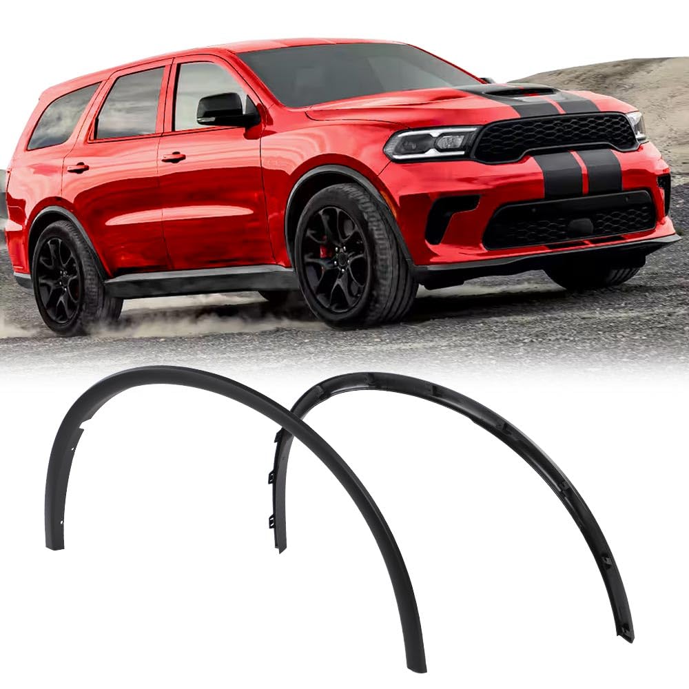 G-PLUS Fender Flares Trim Compatible with Dodge Durango 2011-2021 Front Driver and Passenger Side CH1291112, CH1290112, 57010620AE, 57010620AD, 57010621AE, 57010621AD