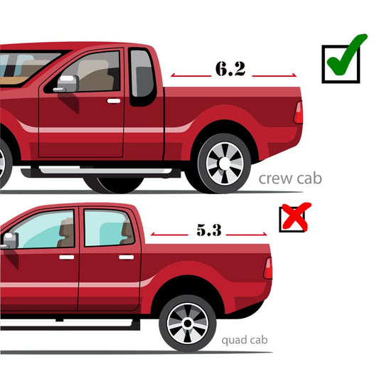 G-PLUS T3 Tri-Fold Hard Lock 6Ft Truck Tonneau Cover Compatible with 2015-2021Chevy/GMC Colorado/Canyon | 6' Folding Standard Short Bed Lock