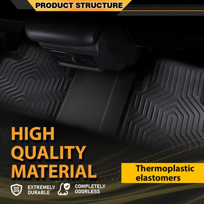 G-PLUS TPE Cargo Liner, Compatible with Nissan Rogue 2021-2024 2025(No Sport Models), All Weather Full Cover Protection 1st & 2nd Row, 3PCS