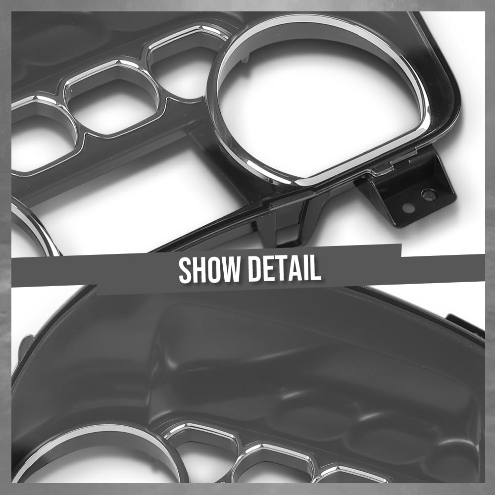 G-PLUS Dash Cover Dashbaord Compatible with GMC Sierra 1500 2014-2016 2018 Fit GMC Yukon 2015 2017 Fit Chevy Silverado 1500 2014-2016 Black