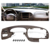 G-PLUS Dash Pad Bezel Compatible with Ford F150 1997-2003/Fit Ford Expedition 1997-2003 Dash Trim Bezel Replacement (Brown)