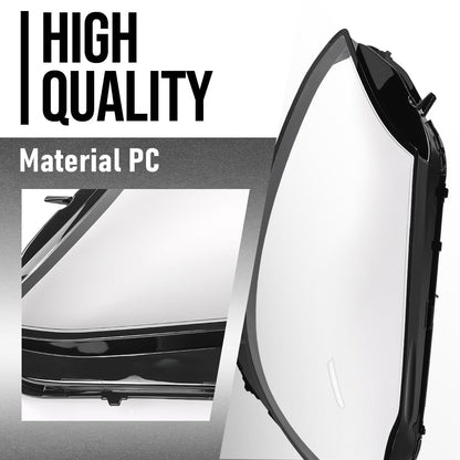 G-PLUS Headlight Lens Cover Compatible with Benz C-Class W205 C180 C200 C260L 2015 2016 2017 Left & Right Side A2059067303, A2059067403 Front Headlamp Lens Cover Clear