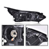 G-PLUS LED DRL Headlights Assembly Compatible with Chevy Equinox 2018 2019 2020 w/Factory Halogen Headlight Driver & Passenger Headlamps Clear Lens Chrome Housing 84258448,faros delanteros
