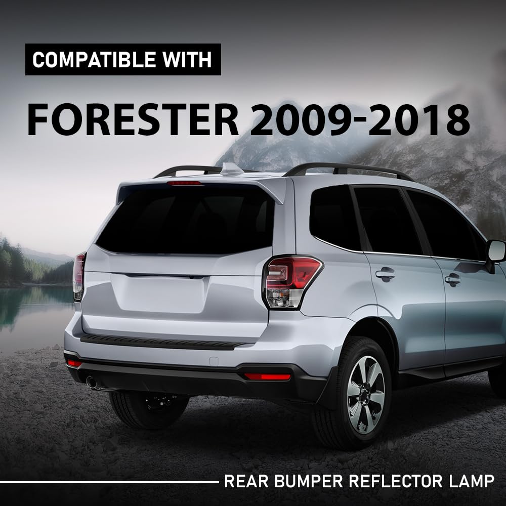 G-PLUS Rear Bumper Reflector Lamp Compatible with Subaru Forester 2.0L 2.5L 2009-2018 84281SC000, 84281SC010