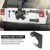 G-PLUS Steel CB Antenna Spare Tire Mount Bracket, Compatible with Jeep Wrangler JK & JKU 2007-2018