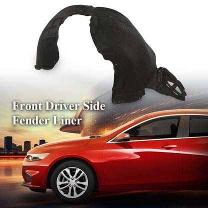 G-PLUS Front Fender Liner Left Driver Side Compatible with Chevy Malibu (submodel: L, LS, LT, Premier) 2016-2018 84062808 GM1248279