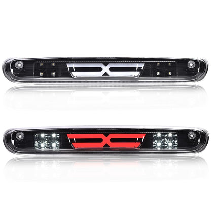 G-PLUS LED Third Brake Light Compatible With 2007-2014 Chevy Silverado/GMC Sierra,3RD LED Bar Brake/Cargo Light,Type X Clear lens Black Housing Amber Reflector