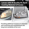 G-PLUS Headlights Assembly Set w/Bulbs Compatible with Volkswagen Jetta 2005-2010/ Fits Volkswagen Rabbit 2006-2009 Left and Right Clear Lens Chrome Housing Bumper Headlamps,faros delanteros