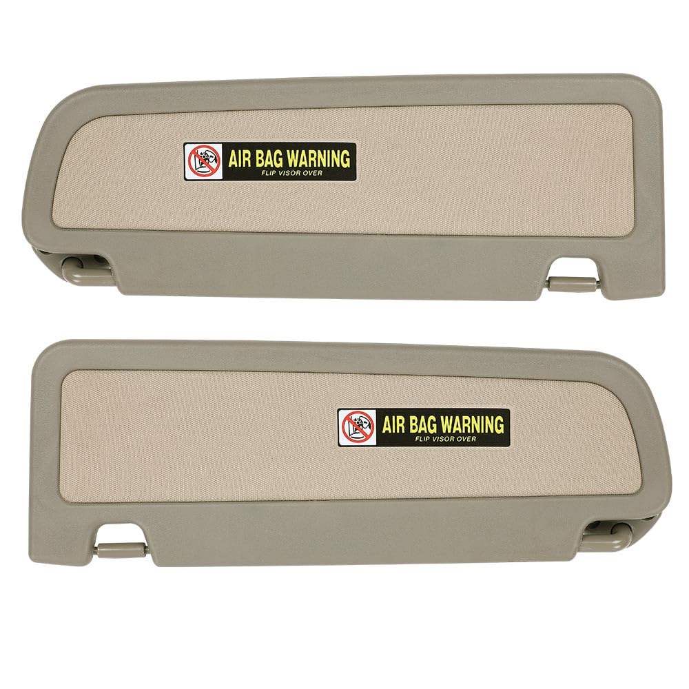 G-PLUS Gray Left&Right Sun Visor with Mirror 1 Pair Compatible with 2006-2011 Honda Civic (Coupe, Sedan) 83280-SNA-A01ZE, 83230-SNA-A01ZE