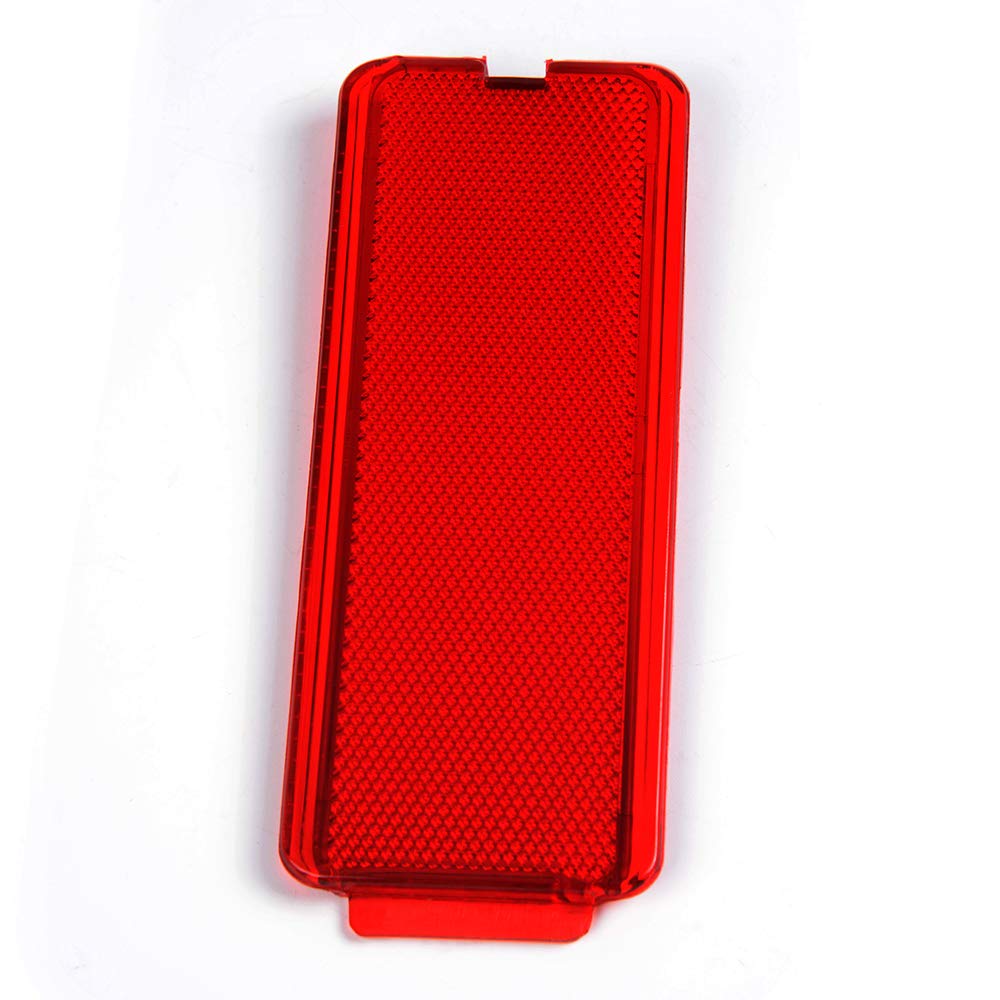 2 PCS Red Premium Interior Front Rear Door Entry Light Reflector Panels Compatible With Ford Super Duty F250 F350 F450 F550 1999-2007 / Excursion 2000-2005