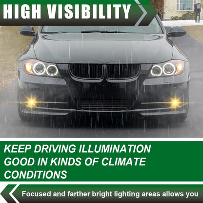 G-PLUS Front Bumper Fog Lights Compatible with 2011 2012 2013 2014 BMW E84 X1 Left and Right Pair Bumper Fog Lights Lamp Clear lens neblineros para autos delantero faros antiniebla