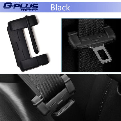 G-PLUS Universal Seat Belt Buckle Cover Replacement For Auto Car Seat Belt Buckle Clip Protector Trim Silicone Safety Accessories (Black)