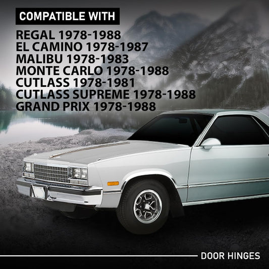 G-PLUS Door Hinges Compatible with Buick Regal 1978-1988,Fit Chevy El Camino 1978-1987,Fit Chevy Malibu 1978-1983