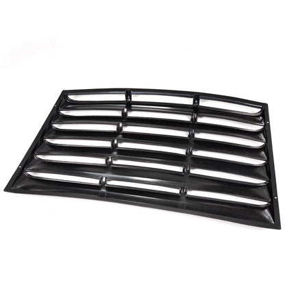 G-PLUS Window Louver Replacement for Chevy Camaro 2010 2011 2012 2013 2014 2015 Unpainted Black ABS Rear Window Scoop Windshield Louver Sun Shade Cover Rain Guard