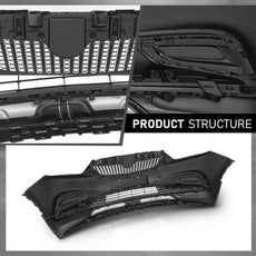 G-PLUS Front Bumper Cover Grille for Buick Encore 2017-2021 Primed Black Product Image
