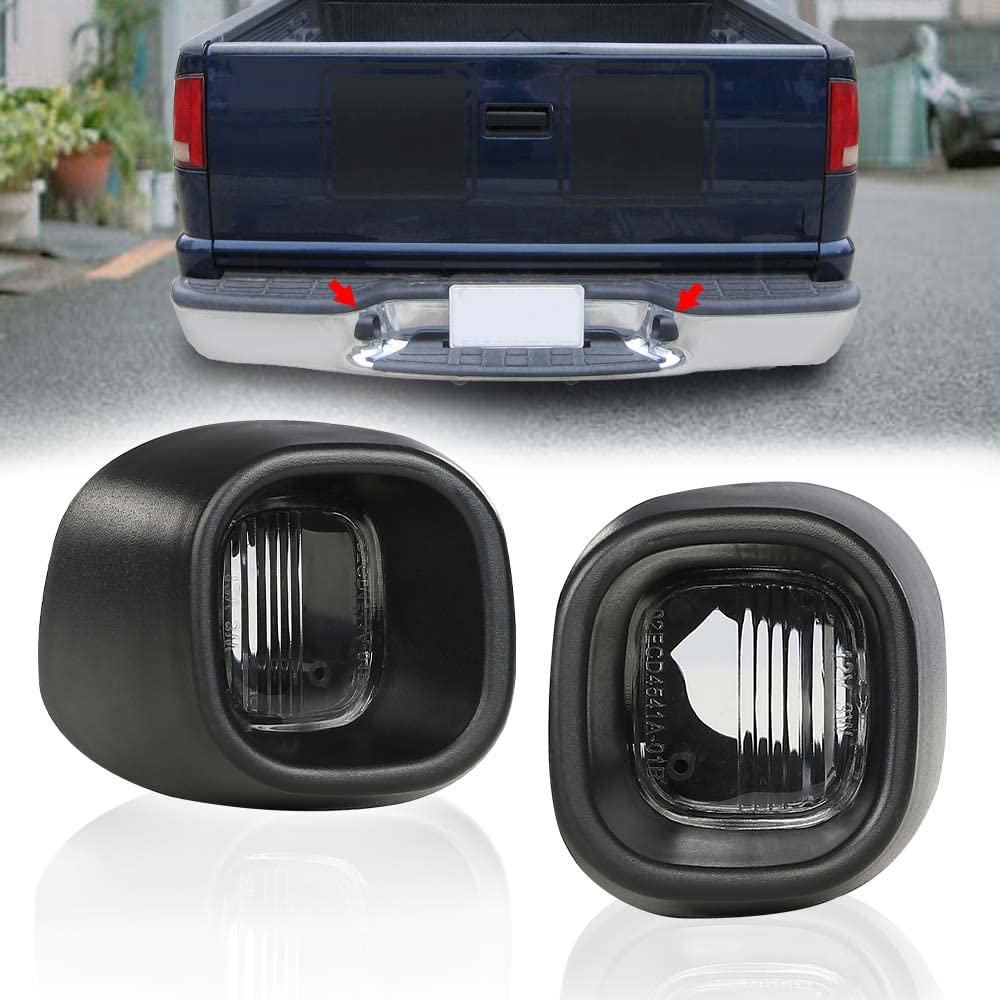 G-PLUS License Plate Light Rear Bumper Tag Lamp Compatible with 1998-2005 Chevy Blazer 15721389, 15721390, 68147
