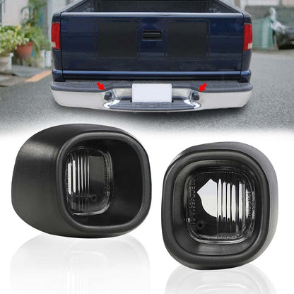 G-PLUS License Plate Light Rear Bumper Tag Lamp Compatible with 1998-2005 Chevy Blazer 15721389, 15721390, 68147
