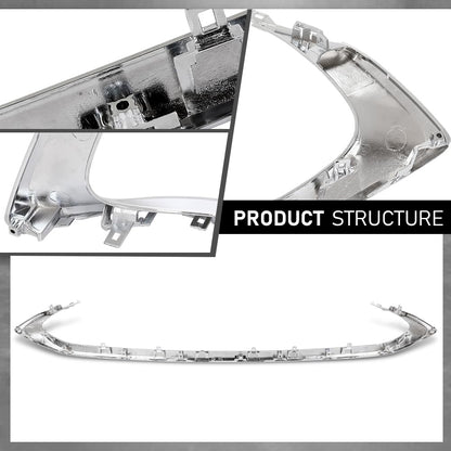 G-PlUS Front Bumper Lower Grille Trim Molding Chrome Fit LX ES250 2021-2024, ES300h ES350 2019-2024, Fit Model W/O F-sport Package Only LX1216106, 5312206090, 53122-06090, 53122 06090