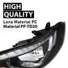 G-PLUS LED Projector DRL Headlights Left & Right Fit Hyundai Elantra 2014 2015 2016 Headlamps Assembly, Clear Lens Black Housing Amber Reflector, faros delanteros