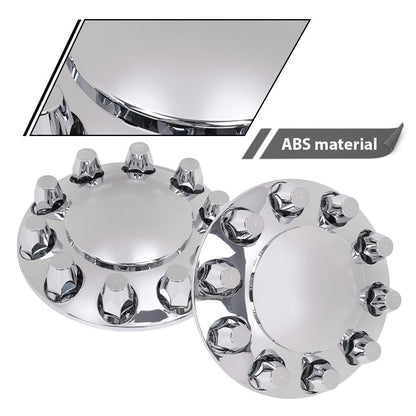 G-PLUS Dually 1-ton Truck Rear Alcoa Wheel Chrome Center Hub Caps Compatible with 2011-2016 Dodge Ram 3500 2pcs