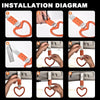 G-PLUS JDM Tsurikawa Ring Heart Subway Train Bus Car Handle Hand Straps Drift Charm,Rear Bumper Warning Ring (Orange)