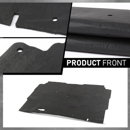 G-PLUS Hood Insulation Pad 1/2" with Clips Compatible with Chevy S10 1982-1993,Fit Chevy S10 Blazer 1983-1993 Black