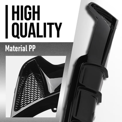 G-PLUS Rear Diffuser Compatible with BMW 4 Series F32 F33 F36 2014-2020 (w/M Sport Bumper), Fit BMW F32 4 Series 2 Door Coupe 2014-2019 M Performance Style (Single Sided Dual Output) Glossy Black
