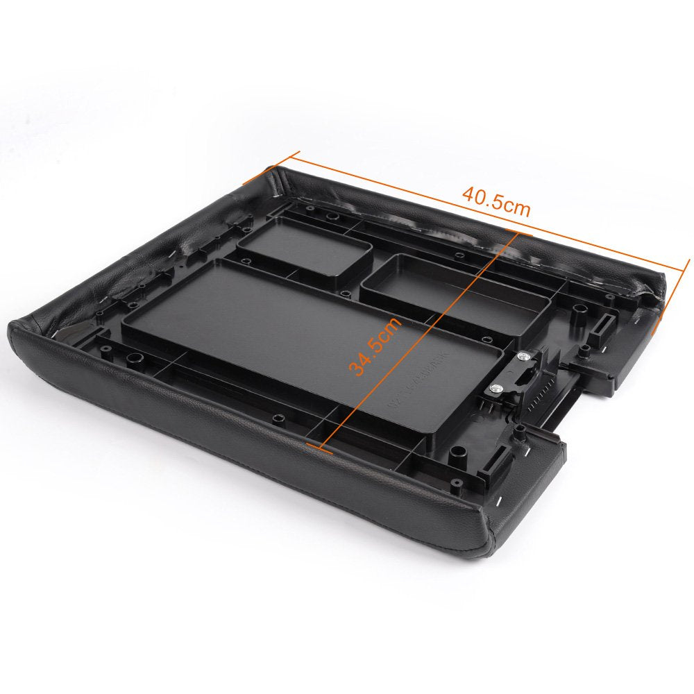 G-PLUS Front Armrest Center Console Lid Repair Kit with The Latch Replacement for 07-13 Chevy Silverado Suburban Tahoe Avalanche GMC Sierra Yukon Replacement Black 20864151
