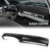 G-PLUS Dashboard Dash Cover Compatible with Chevy GMC Trucks 1973-1980 Black ABS Plastic
