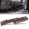 G-PLUS TPE Neutral Dashboard Dash Cover Red Compatible with 1981-1987 Chevy GMC Full Size Pickup/1981-1991 Chevy GMC SUV